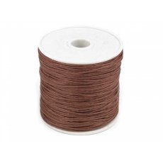 310030-56  Sznurek bawełniany Ø1 mm woskowany 55 jasny brąz
