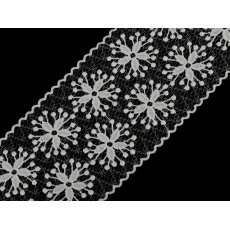 550040  Koronka wyszywana szerokość 11 cm - Off White - 1m