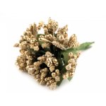 780737-2  Pręciki do kwiatów na druciku / bukiecik - złote