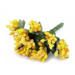 780759-2  Pręciki do kwiatów na druciku / bukiecik - żółte