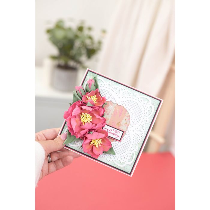 NGA-VR-FLFOAM Nature's Garden Vintage Rose Flower 9"x12" Flower Forming Foam Pack