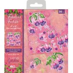 NGA-FF-DPAD6 Nature's Garden Fabulous Fuchsia 6” x 6” Decoupage Pad