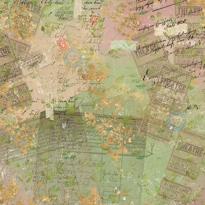 NGA-VR-PAD12 Nature's Garden Vintage Rose 12" x 12" Paper Pad