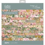NGA-VR-PAD12 Nature's Garden Vintage Rose 12" x 12" Paper Pad