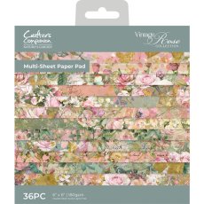 NGA-VR-PAD6 Nature's Garden Vintage Rose 6" x 6" Paper Pad 