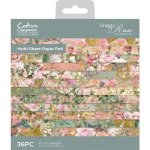 NGA-VR-PAD6 Nature's Garden Vintage Rose 6" x 6" Paper Pad