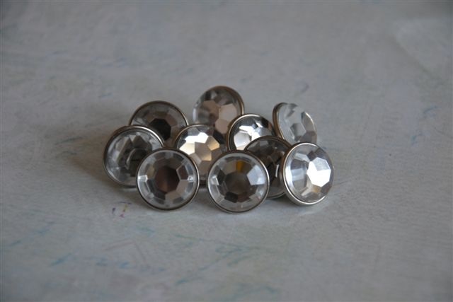 EO-BRADS10 Ćwieki kryształki duże 16 mm clear