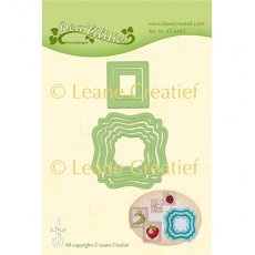 45.6463 Metal Die Leane Creatief - Frames swirl & postage stamps 