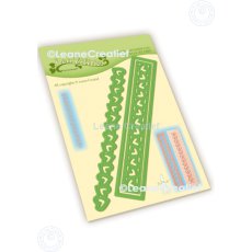 45.7880 Metal Die Leane Creatief - Borders Hearts cutting die