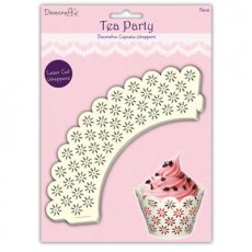 DCCW002 Osłonki na babeczki- Cupcake Wrappers Party Flower