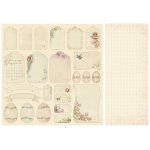 PD1412 Papier dwustronny Tags - Fairytale of Spring