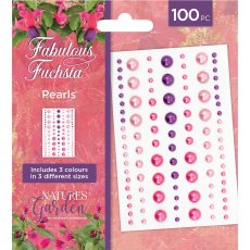 NGA-FF-PEARLS  Nature's Garden Fabulous Fuchsia Pearls 100 Piece
