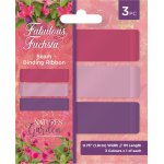 NGA-FF-SRIB Nature's Garden Fabulous Fuchsia Seam Binding Ribbon 3 Piece