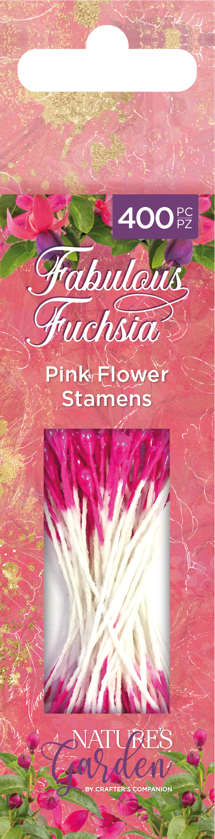 NGA-FF-STAMEN Nature's Garden Fabulous Fuchsia Flower Stamens 400 Piece - Pink
