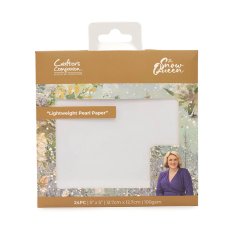 S-SQ-LPEARL   Sara Signature The Snow Queen Lightweight Pearl Paper - 5.5" x 5.5" 