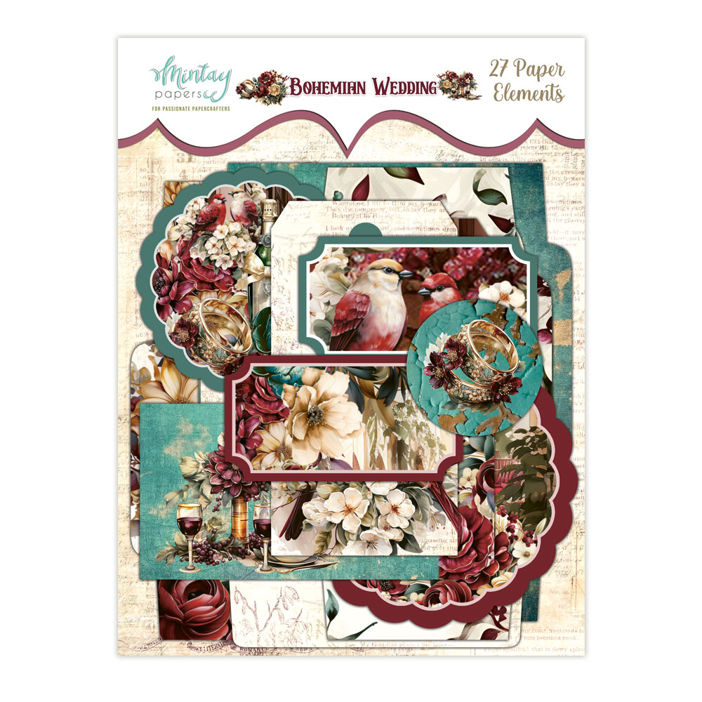 MT-BOH-LSCE BOHEMIAN WEDDING - Paper Envelopes and Tags - MINTAY MINTAY - die cuts