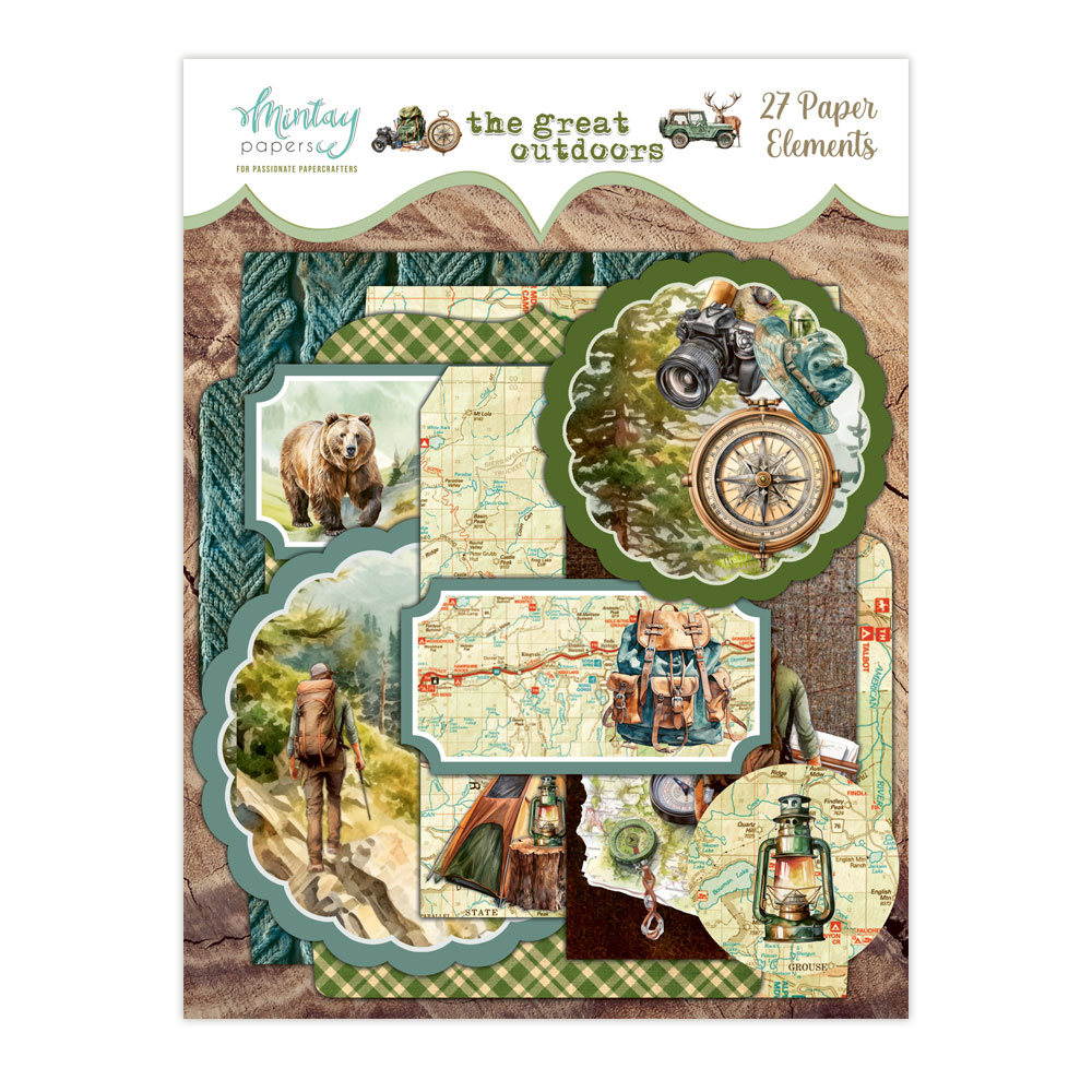 MT-TGO-LSCE ** PRE-SALE ** - THE GREAT OUTDOOR - Paper Envelopes and Tags - MINTAY MINTAY - die cuts