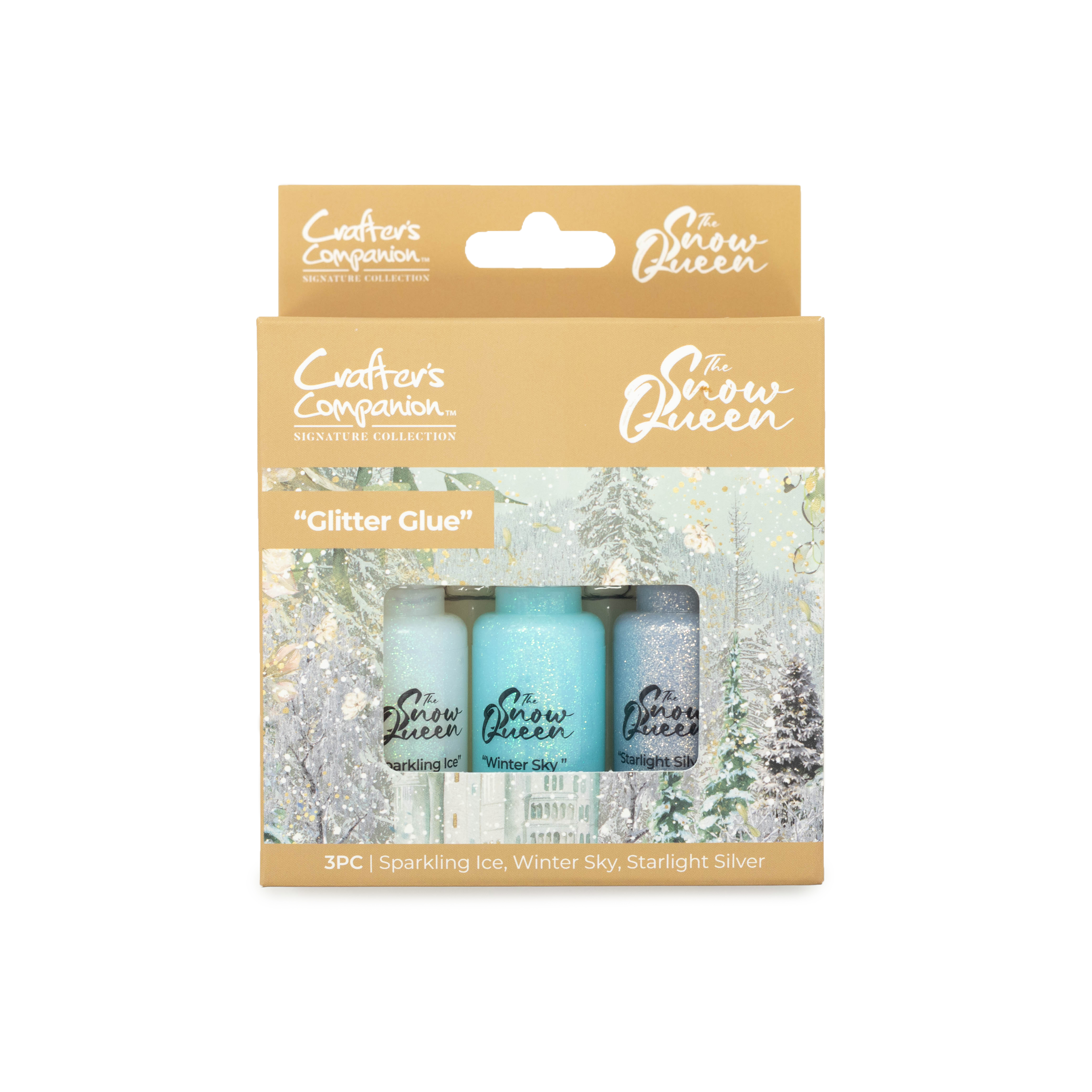 S-SQ-GLGLUE Sara Signature The Snow Queen Glitter Glue (3pk)