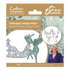 S-SQ-STD-MSLR  Sara Signature The Snow Queen Stamp and Die - Midnight Sleigh Ride