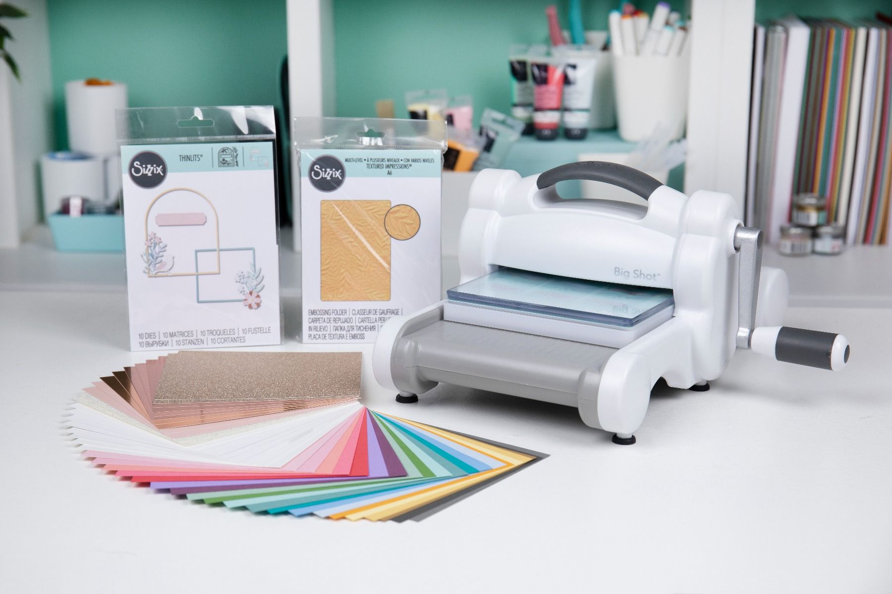 666175 Sizzix Big Shot Starter Kit (White & Gray) - NEW