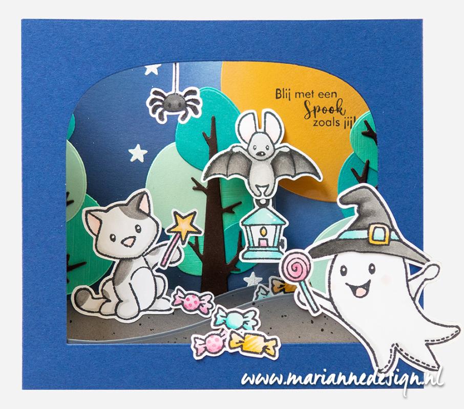 CR1637 Metal Die Marianne Design - Craftable - BOX CARD SMALL