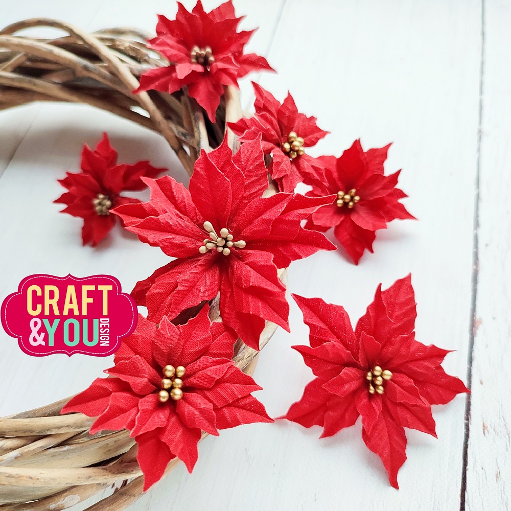 CW261 Cutting Die - Magda's Poinsettia - Craft&You Design