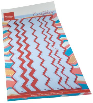 LR0836 Metal Die Marianne Design - Creatable - Zig zag strips