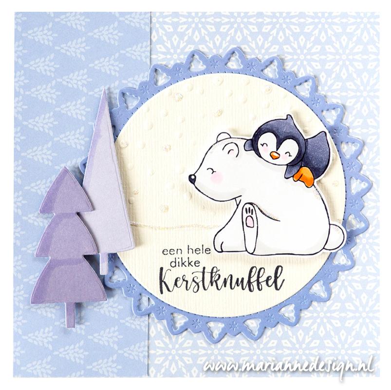 LR0837 Metal Die Marianne Design - Creatable - Jolly Christmas doily