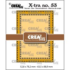 CLXTRA53 Crealies • Xtra Cutting Die Atc Cross Stitch