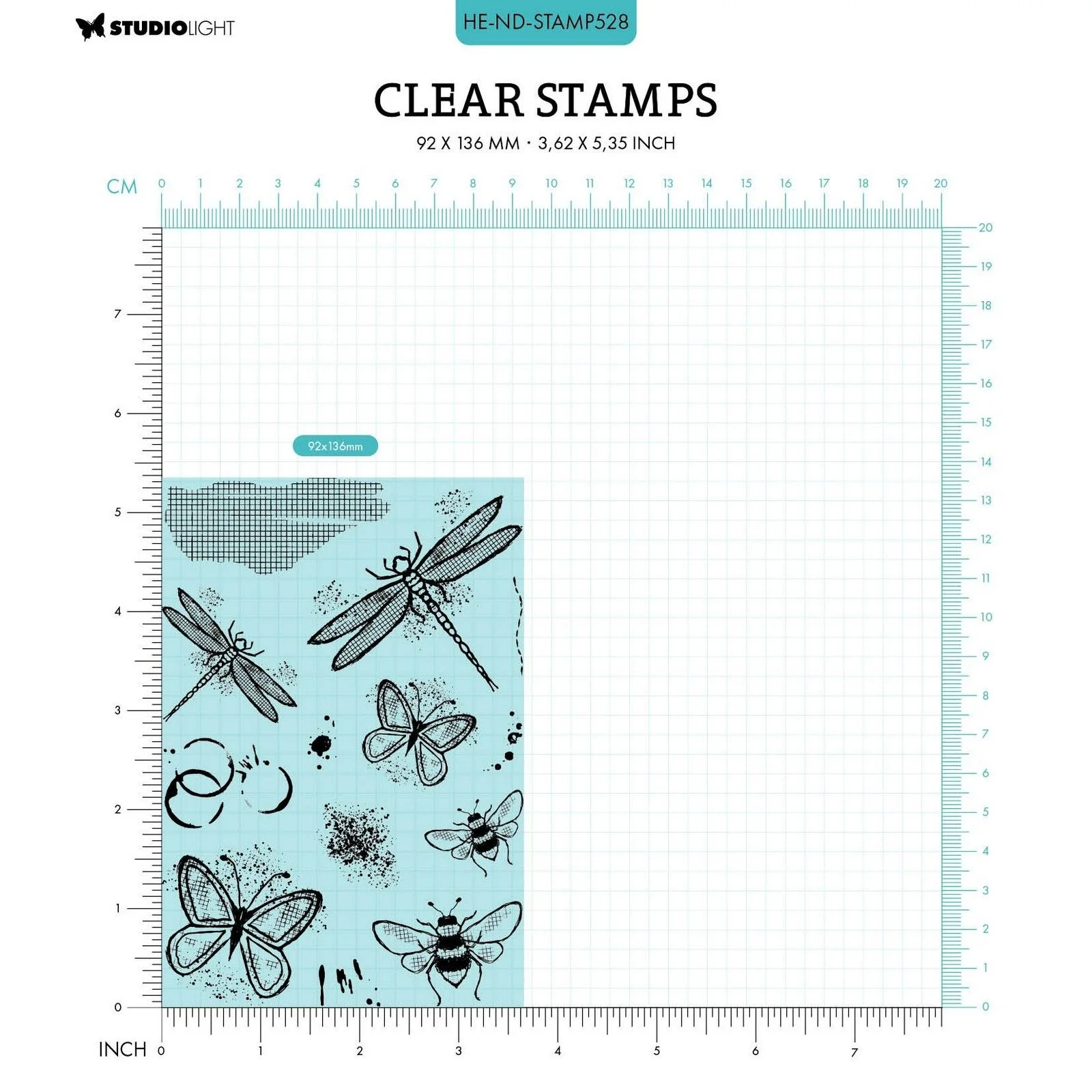 HE-ND-STAMP528 Studio Light • Natures Dream Clear Stamp Nature's Flight