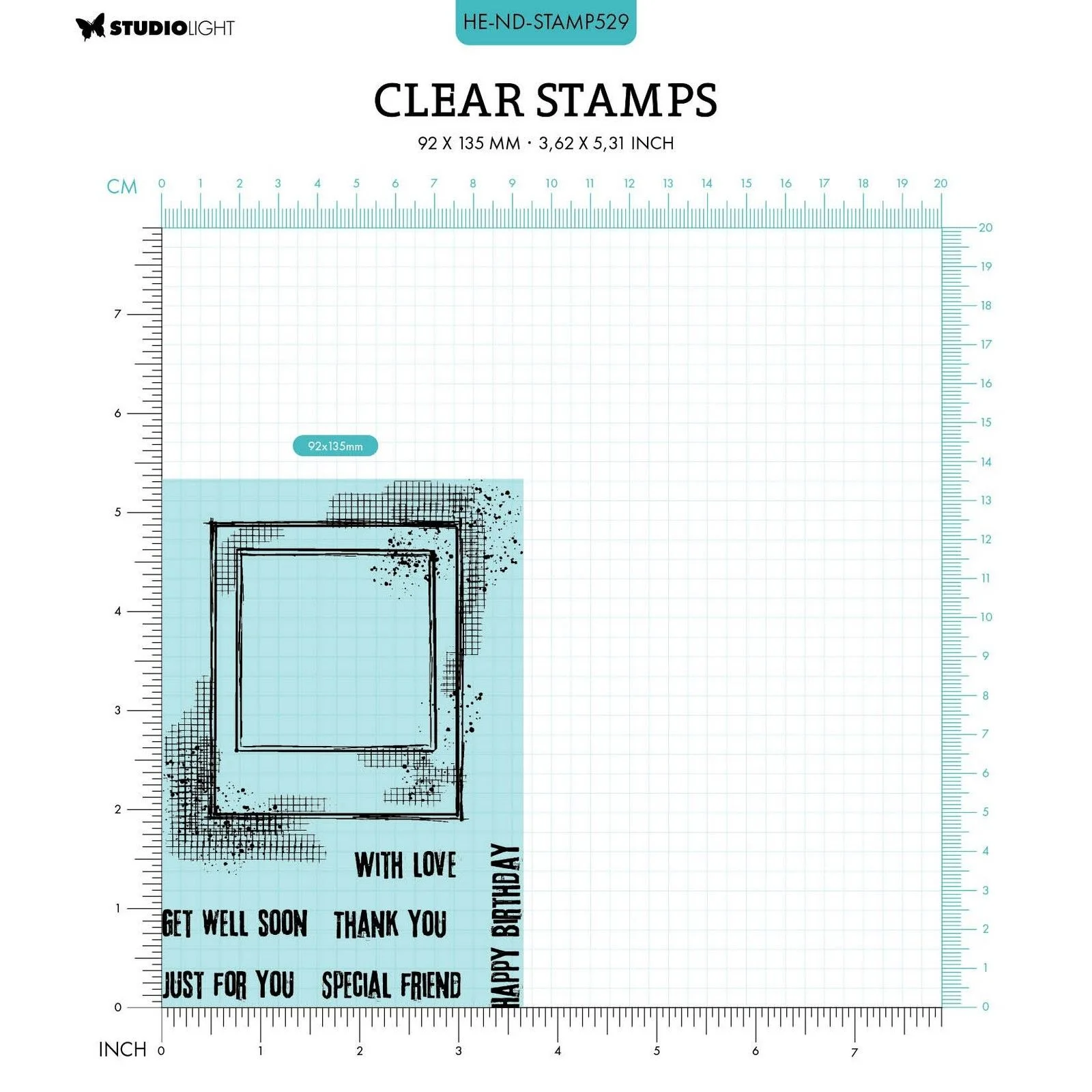 HE-ND-STAMP529 Studio Light • Natures Dream Clear Stamp Capture The Moment