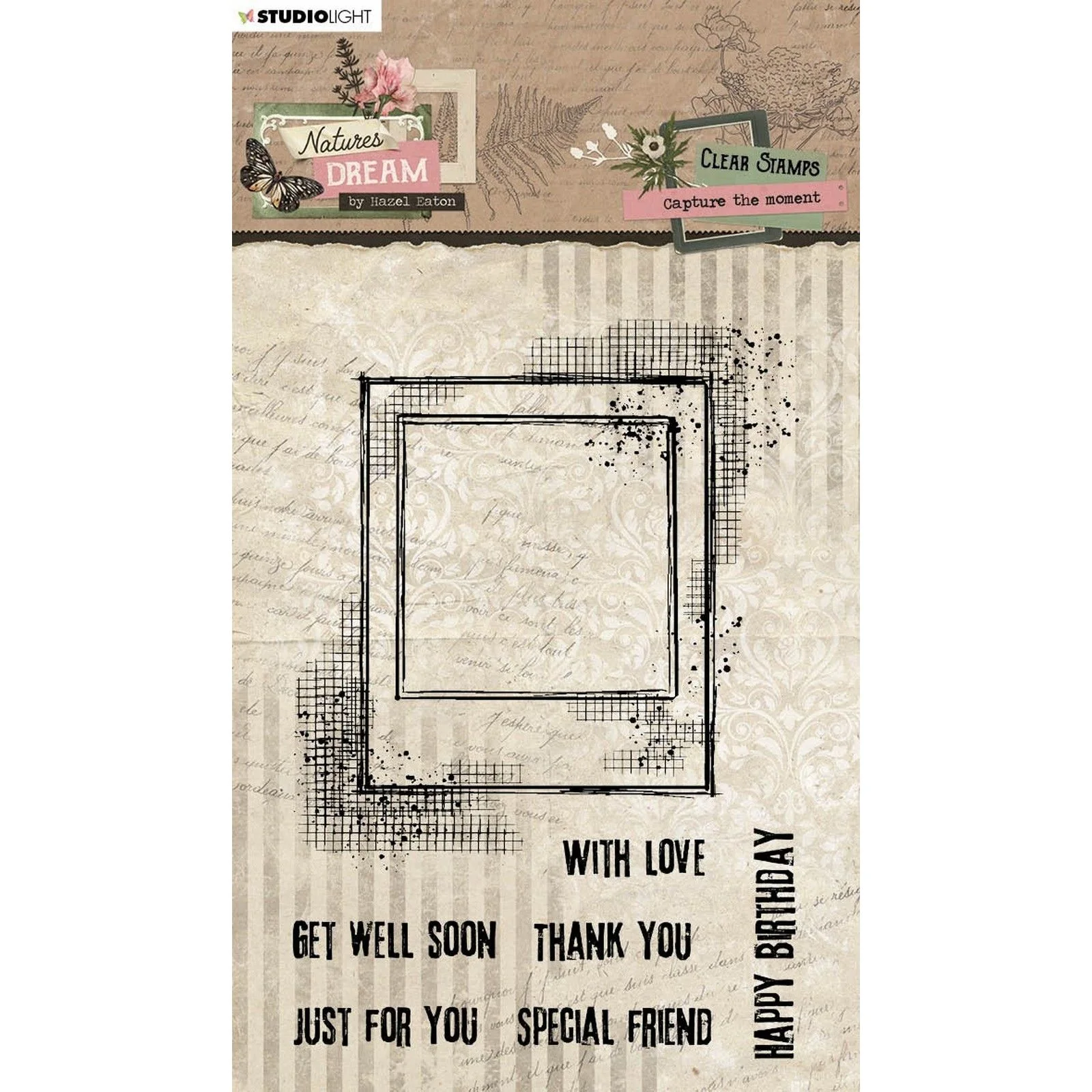 HE-ND-STAMP529 Studio Light • Natures Dream Clear Stamp Capture The Moment