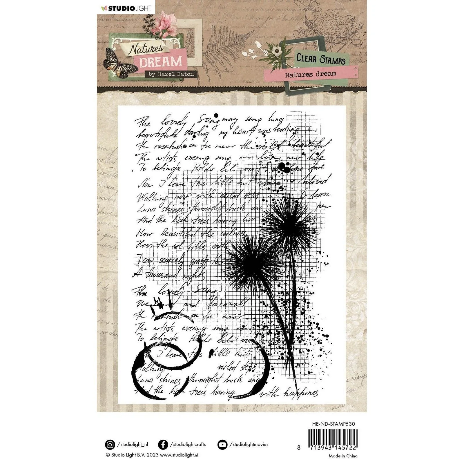 HE-ND-STAMP530 Studio Light • Natures Dream Clear Stamp