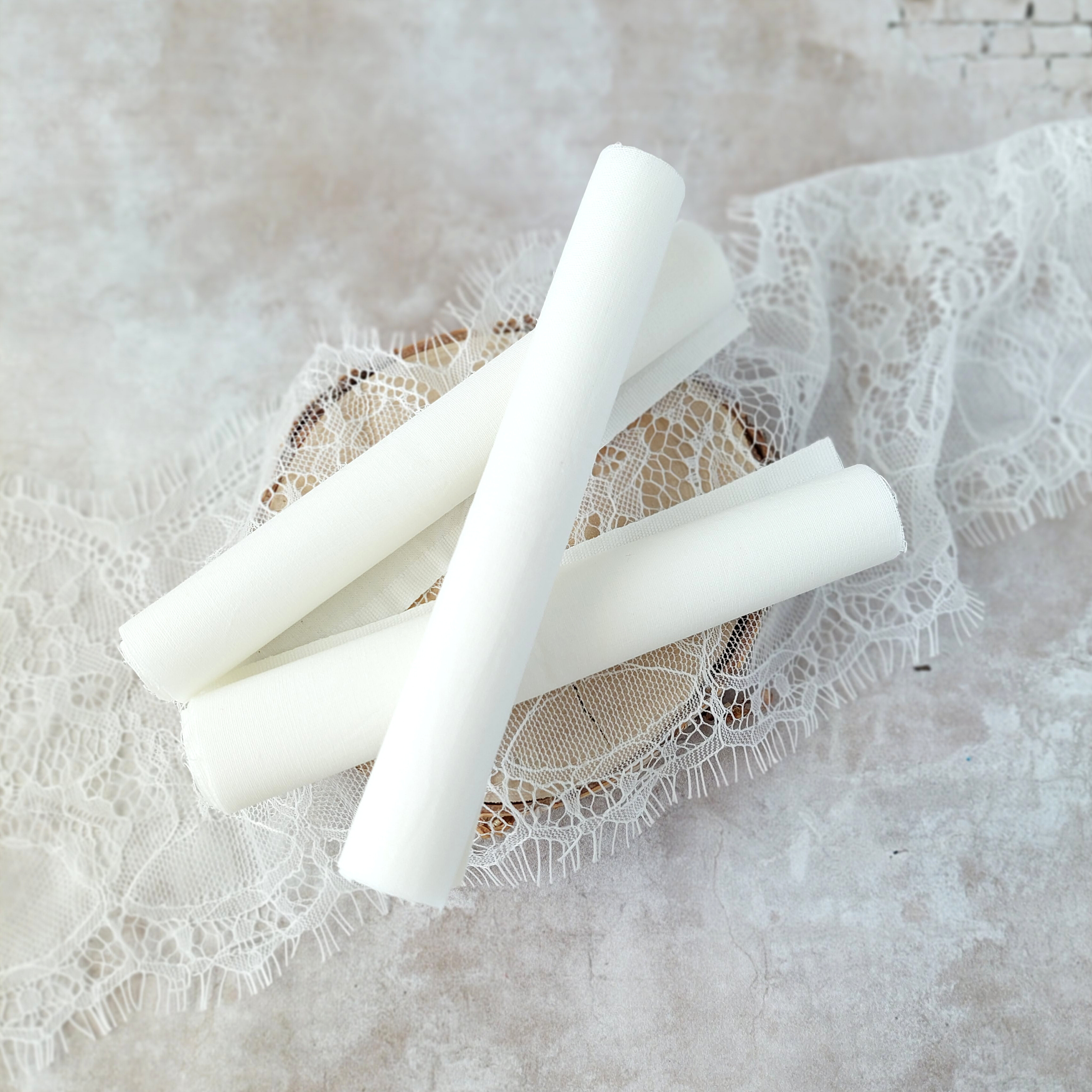 TKA-21 Cotton stiffened with dry alcohol - off-white