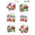 VK9605  A4 one side paper - Marianne Design - Gnomes - Lanterns