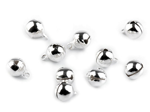 780105-1 Bells-silver Ø8 mm -20 pcs