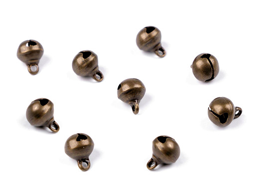 780105-3 Bells-old brass Ø8 mm -20 pcs