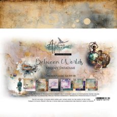 AA-BW-08  Alchemy of Art  - 8x8''  - A SET OF PAPERS 20,3x20,3cm - Between Worlds