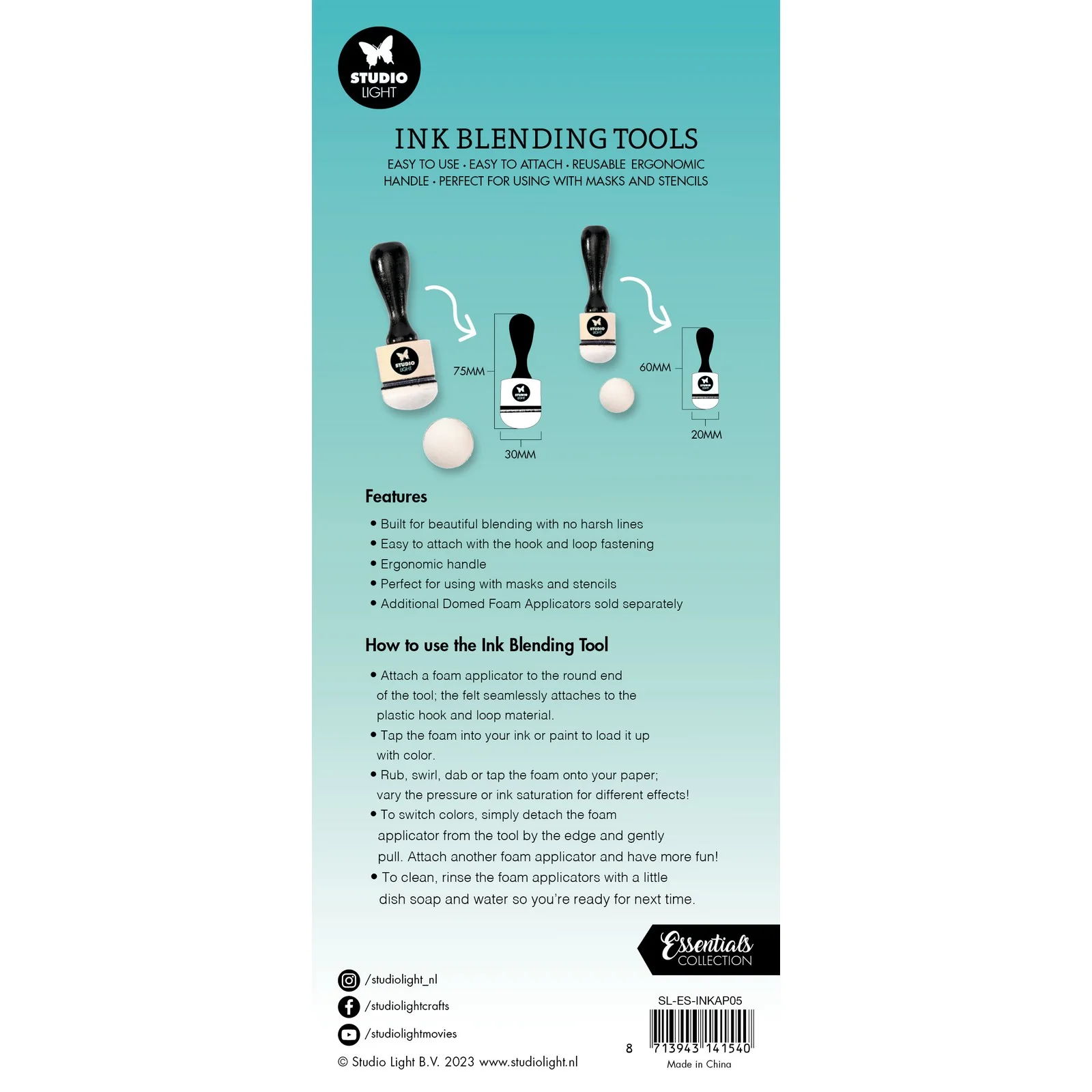 SL-ES-INKAP05 Studio Light • Essentials Ink Blending Tool
