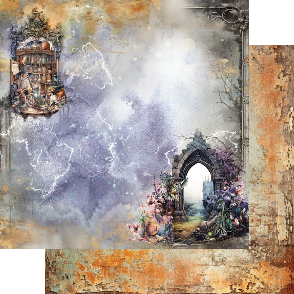 AA-LOTMS-08 Alchemy of Art - 8x8'' - A SET OF PAPERS 20,3x20,3cm - Legends of the magic school