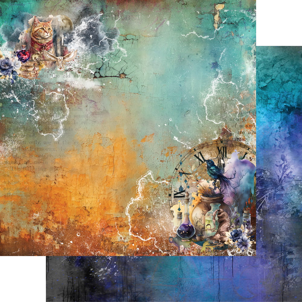 AA-LOTMS-08 Alchemy of Art - 8x8'' - A SET OF PAPERS 20,3x20,3cm - Legends of the magic school