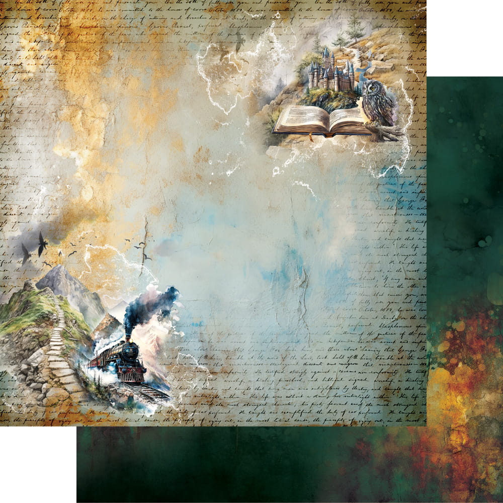 AA-LOTMS-08 Alchemy of Art - 8x8'' - A SET OF PAPERS 20,3x20,3cm - Legends of the magic school
