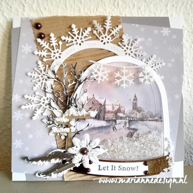 CR1610 Metal Die Marianne Design - Craftable - Shaker globe