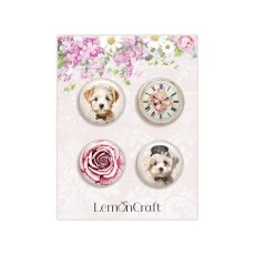 LEM-DD-ROSES-04   buttons - Dear Diary - ROSES - Lemoncraft