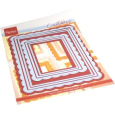 LR0841  Metal Die Marianne Design - Creatables -    Scalloped Rectangles