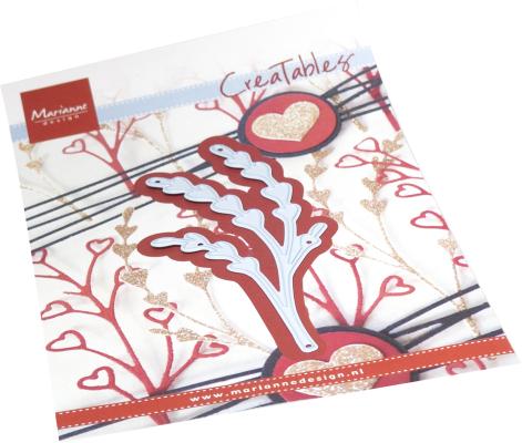 LR0843 Metal Die Marianne Design - Creatable - Sweet heart sprig