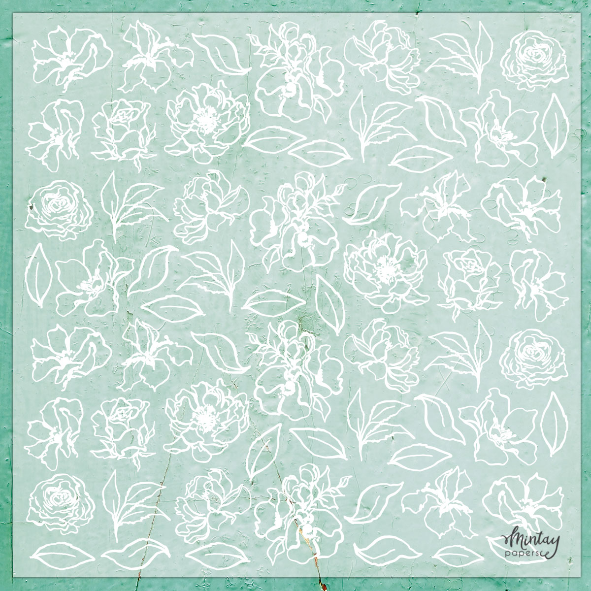 MT-VEL-01 - 30,5 x 30,5 cm - Flowers 1