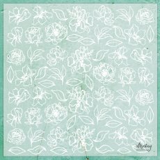 MT-VEL-01 - 30,5 x 30,5 cm - Flowers 1