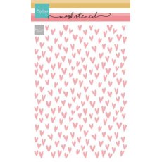 PS8151  Mask Marianne Design - Mask Stencil - Hearts - A5