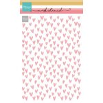 PS8151  Mask Marianne Design - Mask Stencil - Hearts - A5